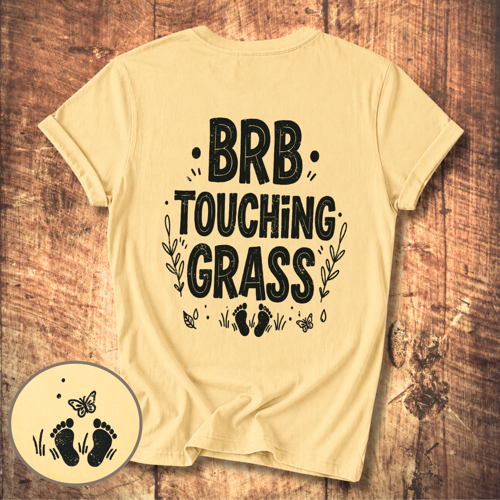 BRB Touching Grass T-Shirt