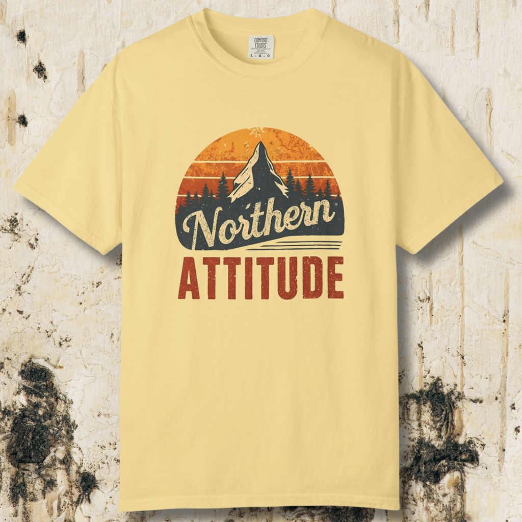 Northern Attitude Retro Mountain T-Shirt | Comfort Colors Graphic Tee