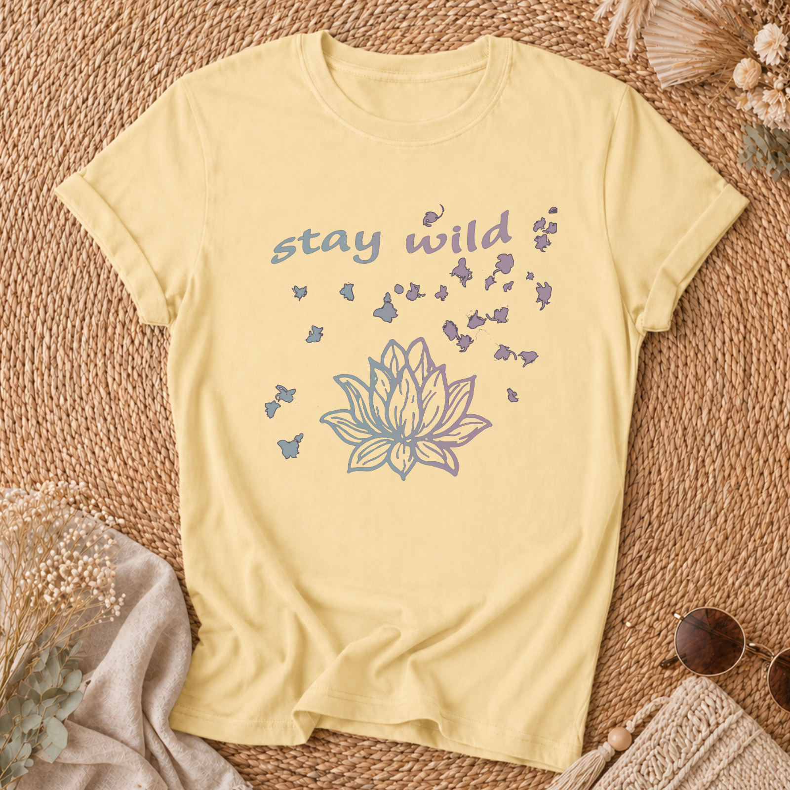 Stay Wild Lotus Tee