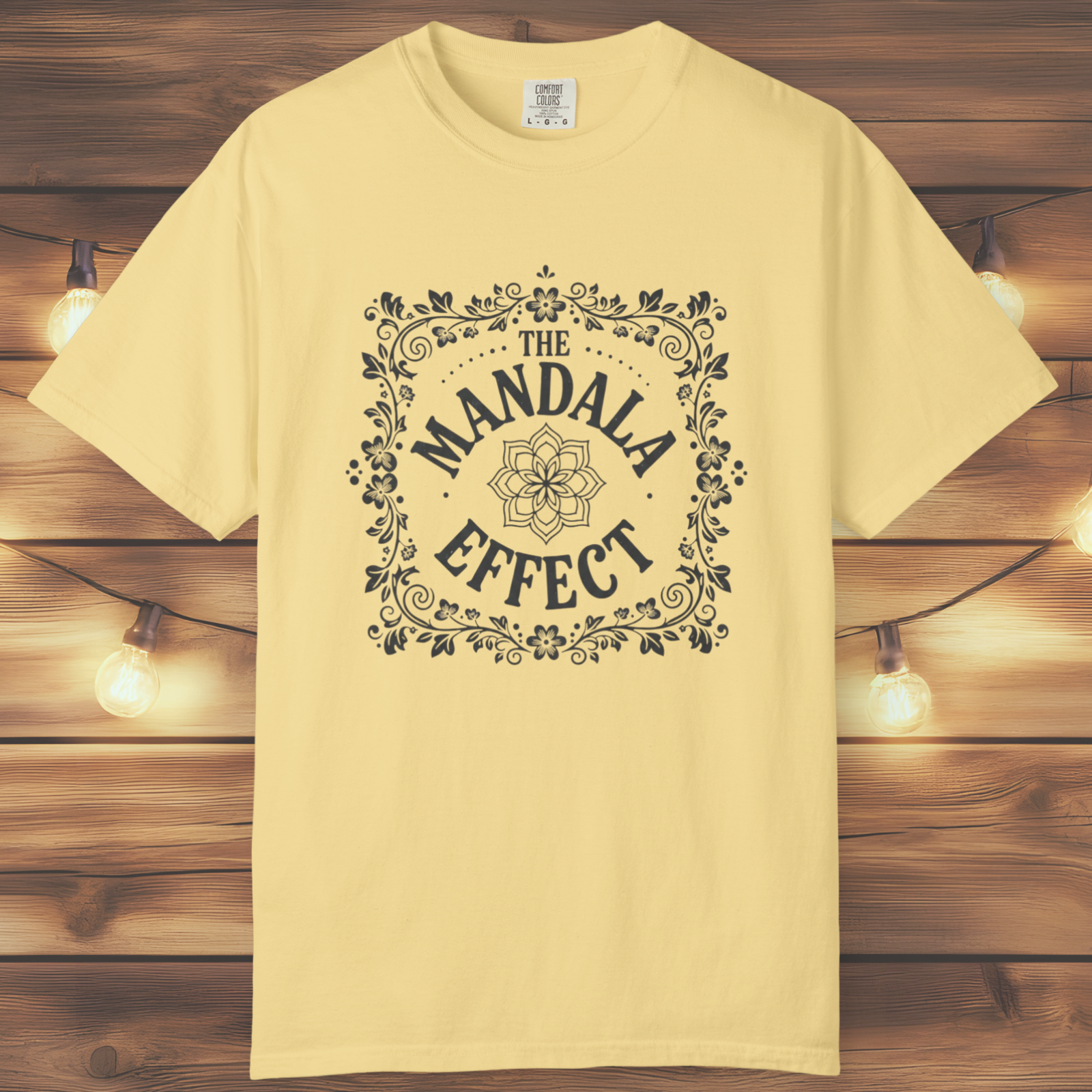 Mandala Effect Floral Retro T-Shirt