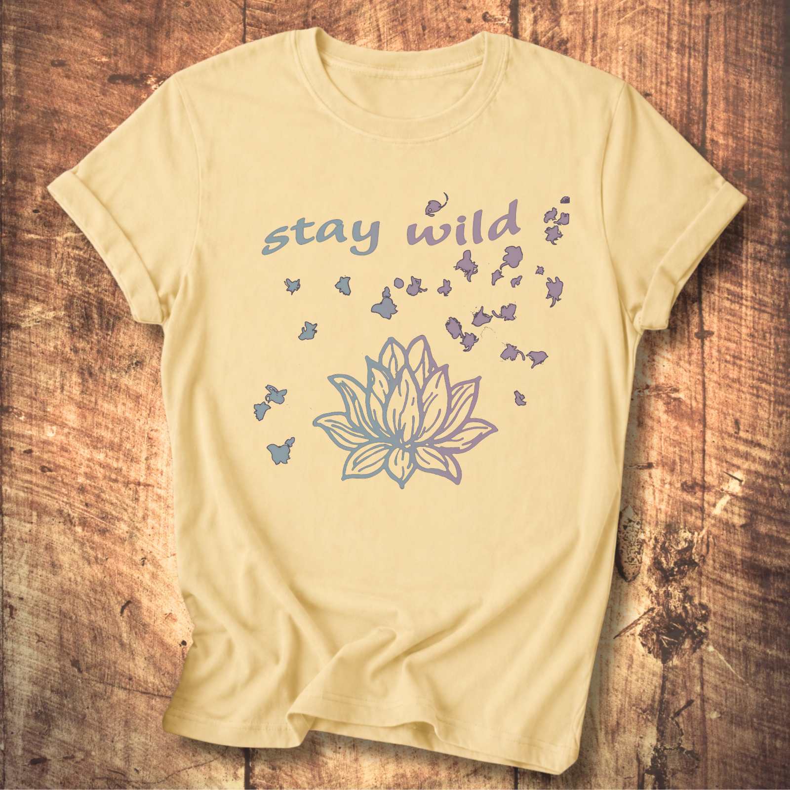 Stay Wild Lotus Tee