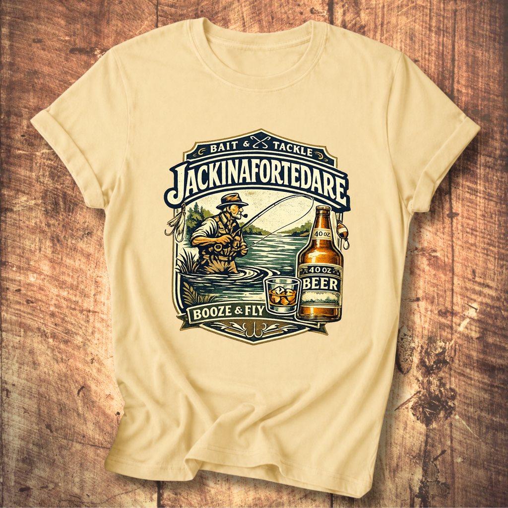 Jackinafortedare Vintage Bait & Tackle Tee