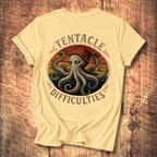 Tentacle Difficulties Back Print Tee