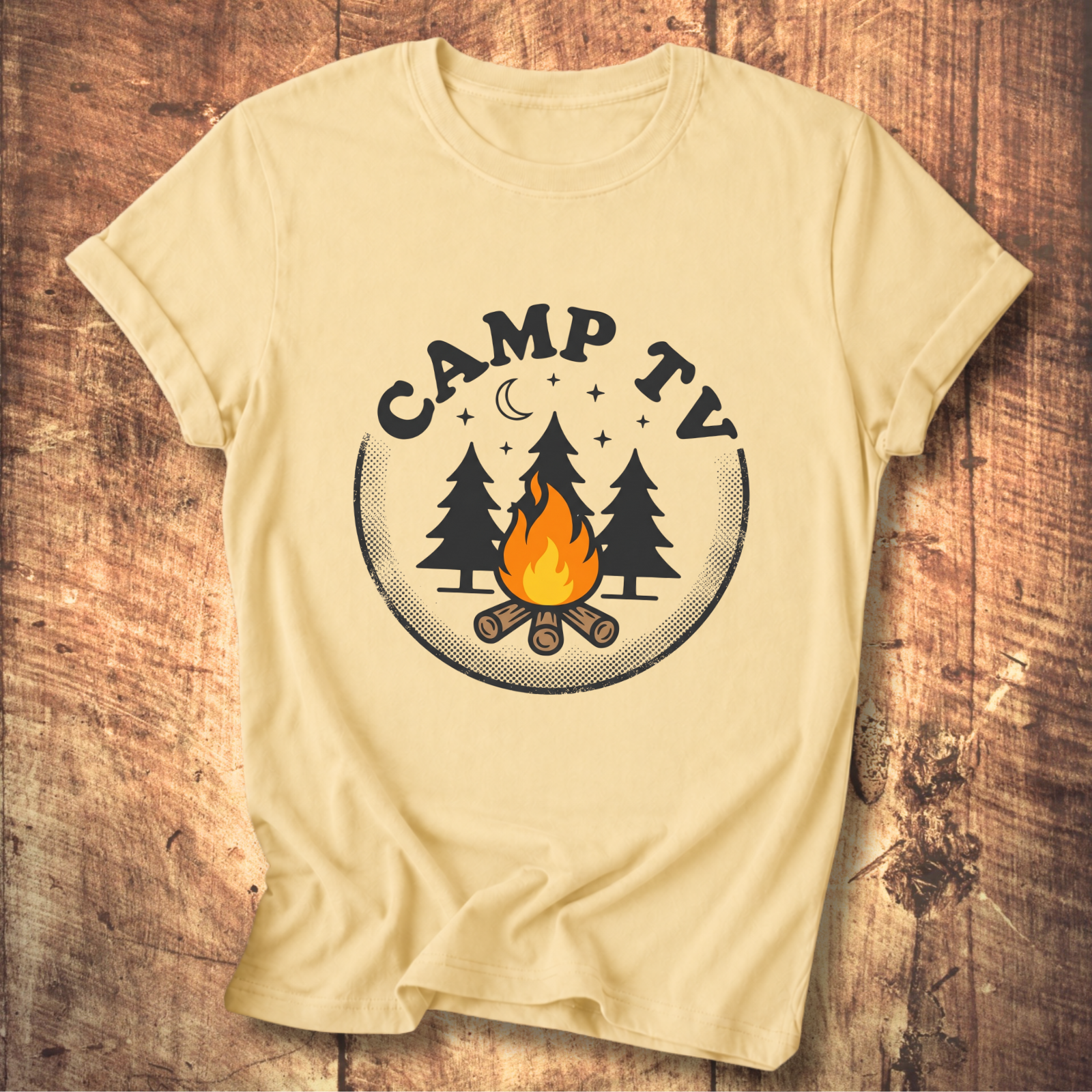 Camp TV Static Tee