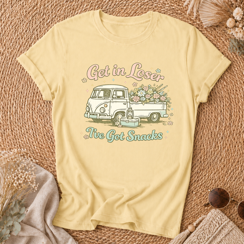 Retro Flower Truck Tee