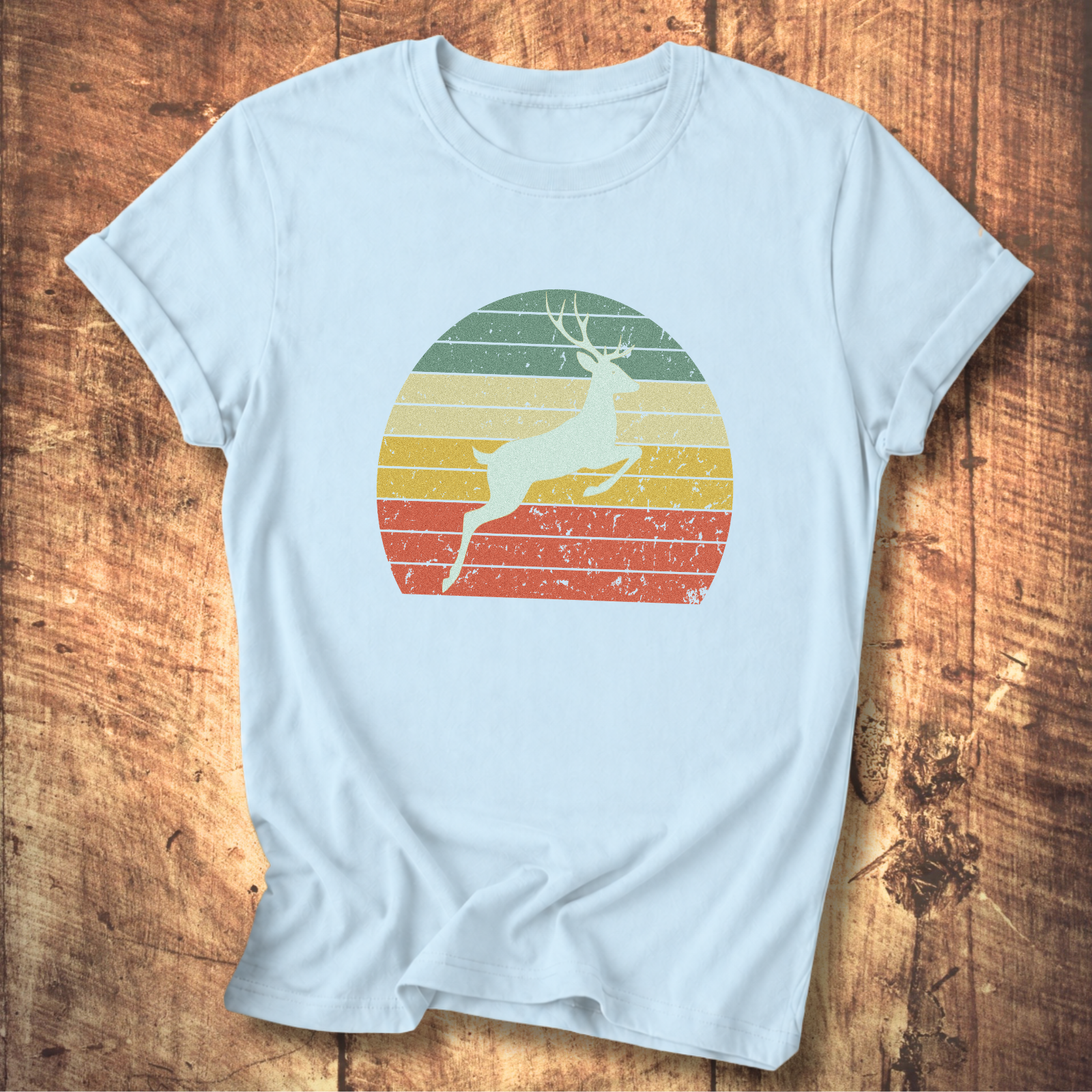 Vintage Sunset Deer T-Shirt