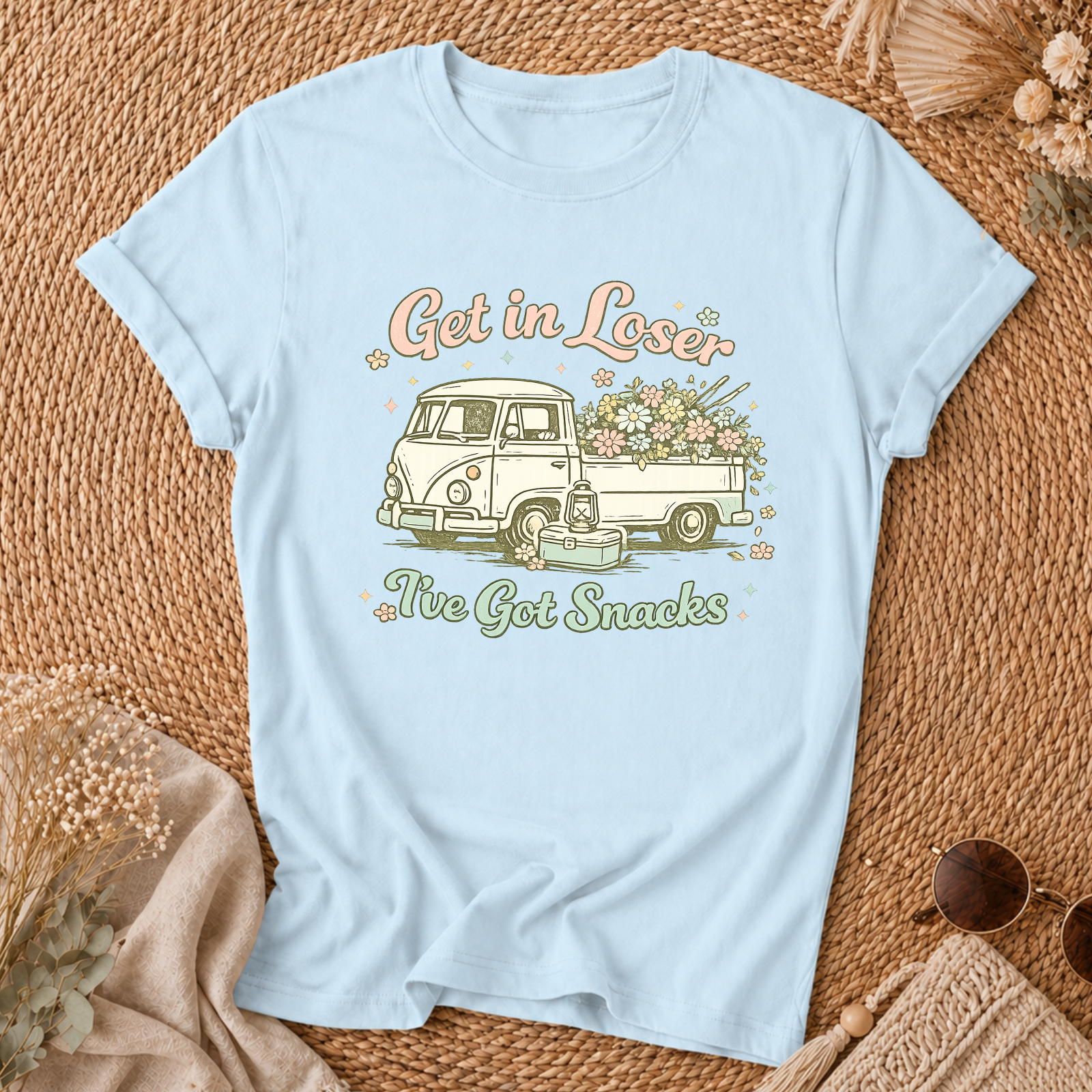 Retro Flower Truck Tee