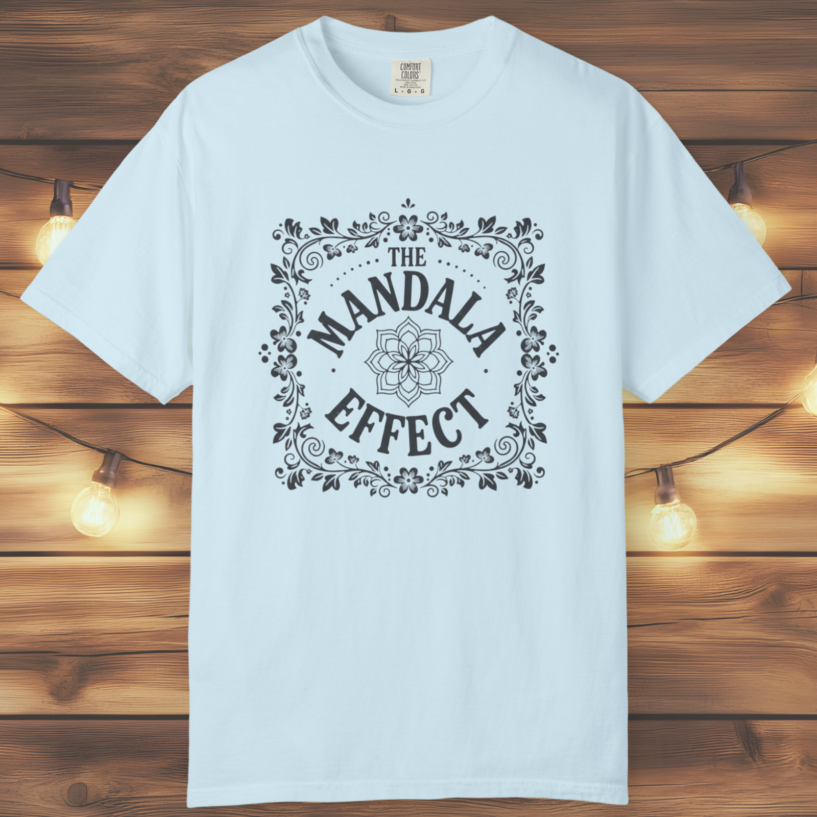 Mandala Effect Floral Retro T-Shirt