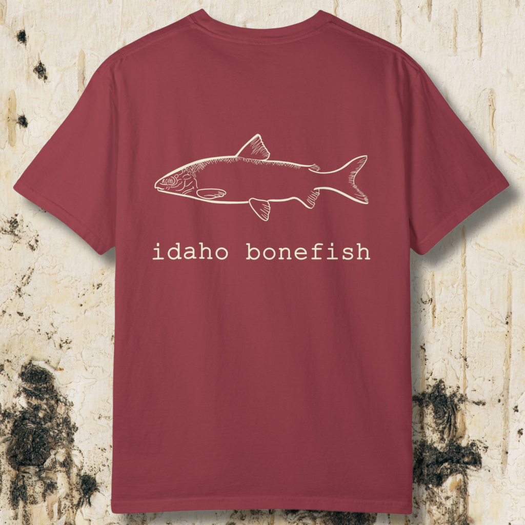 Idaho Bonefish Back Print T-Shirt — Vintage Fishing Graphic Tee