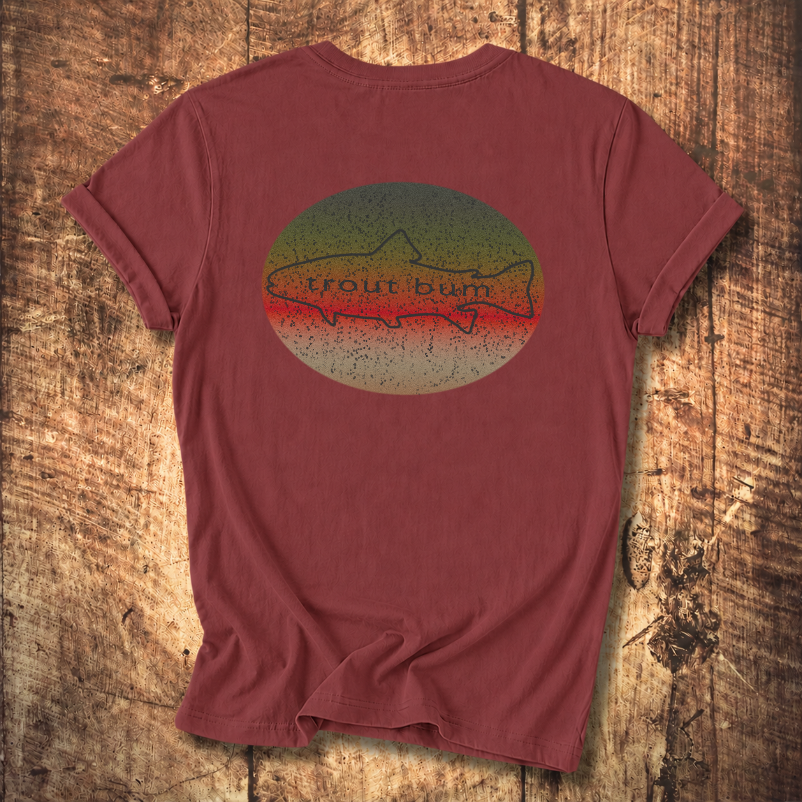 Trout Bum Back Print Tee