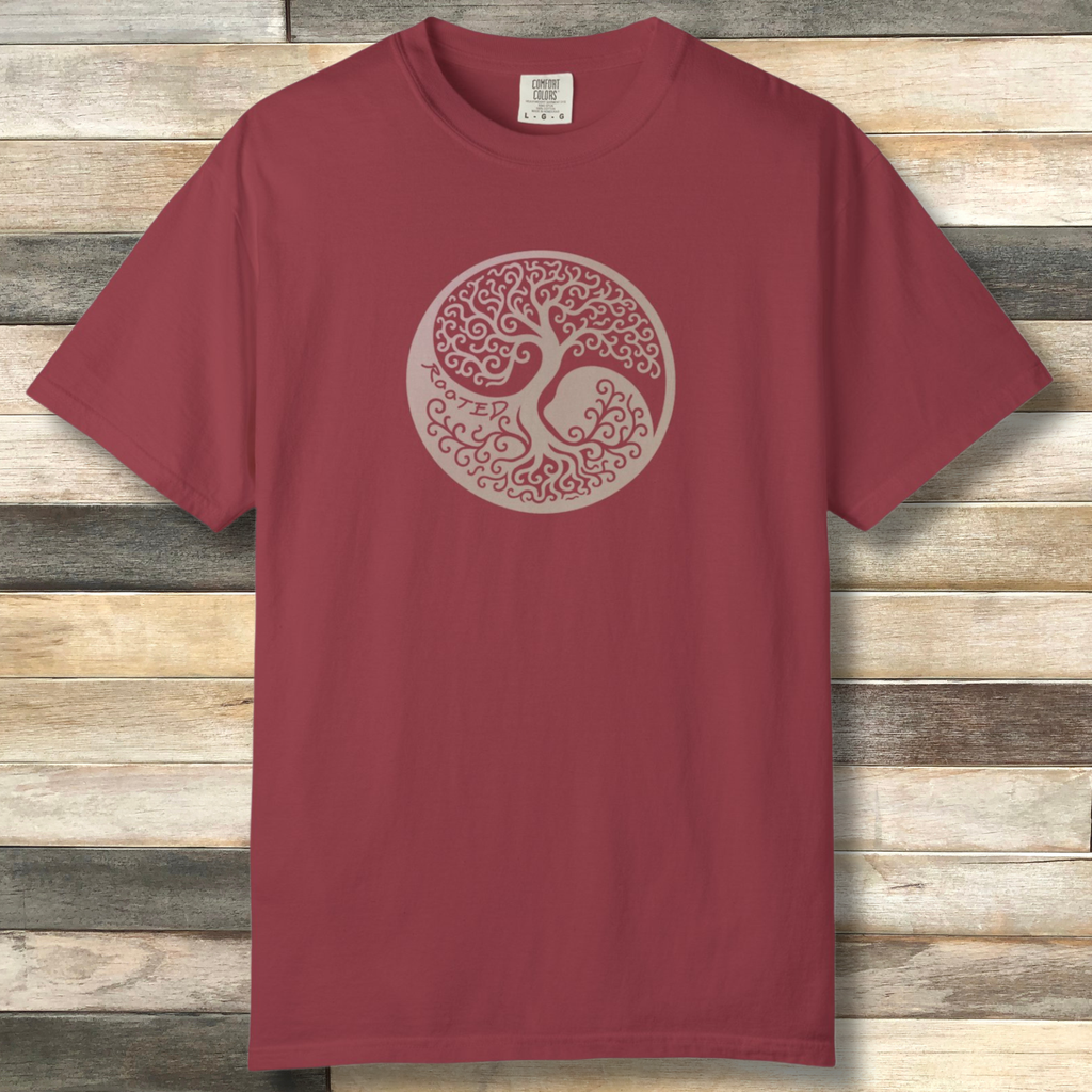 Rooted Yin Yang Tree T-Shirt — Boho Nature Graphic Tee