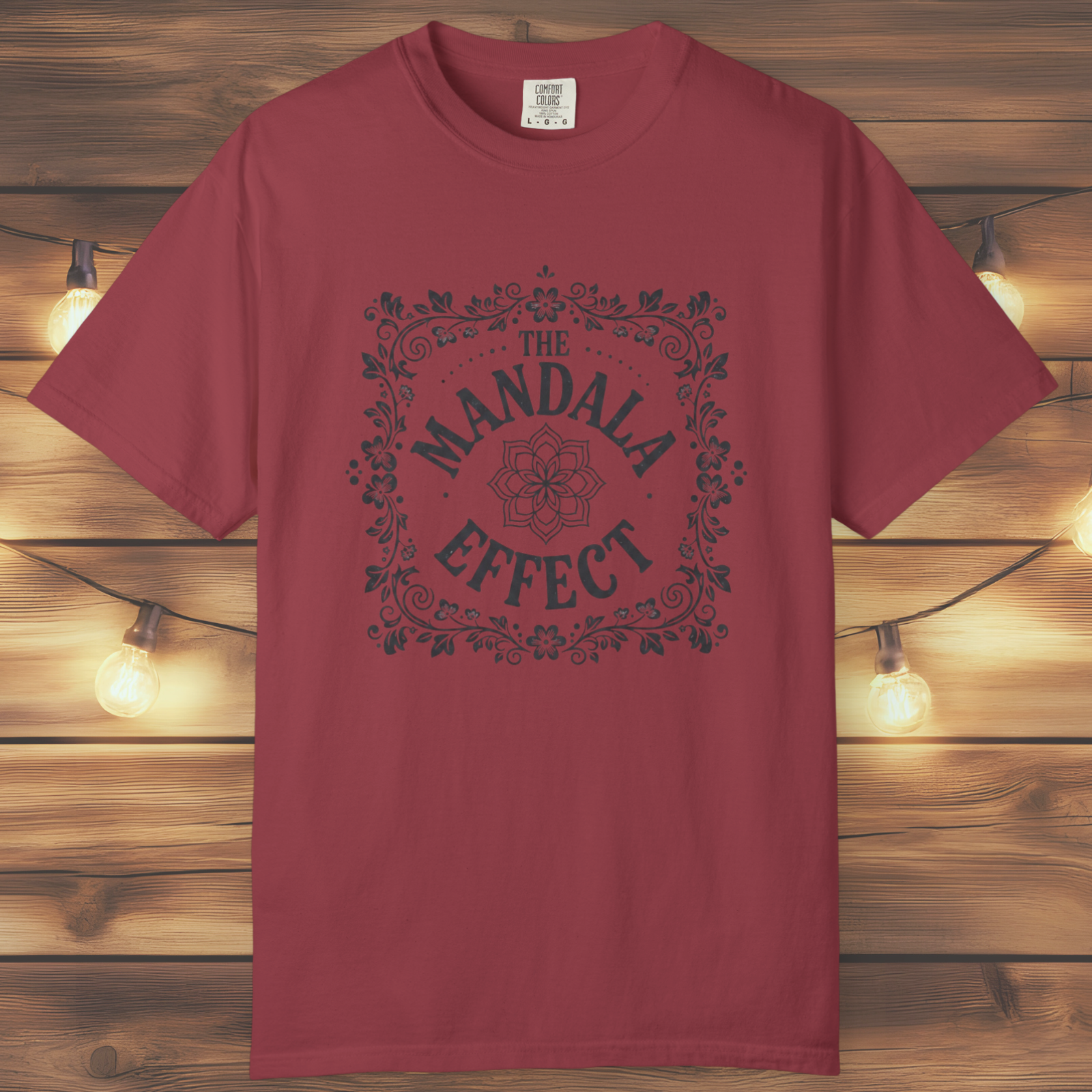 Mandala Effect Floral Retro T-Shirt