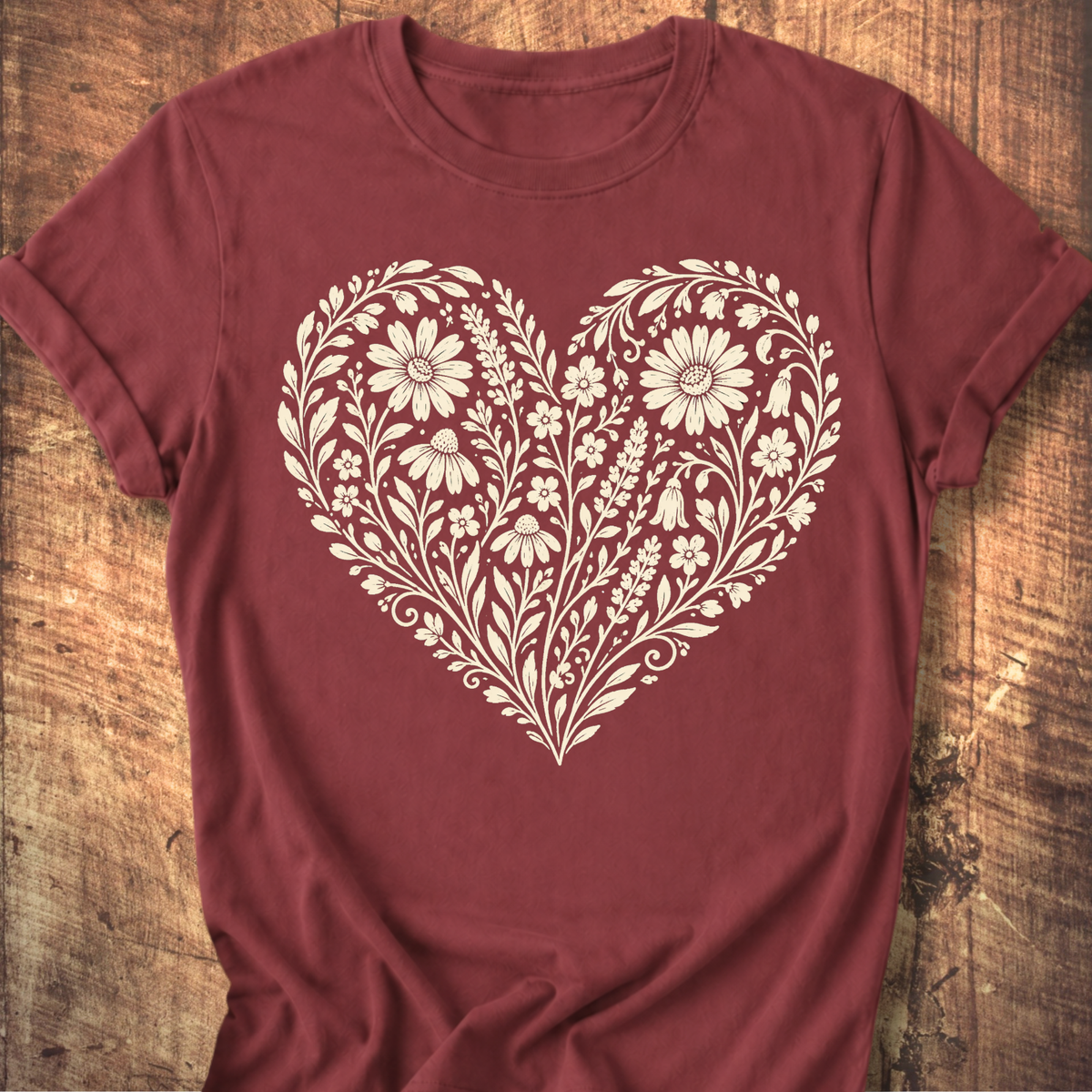 Heart Of Flowers T-shirt