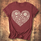Heart Of Flowers T-shirt