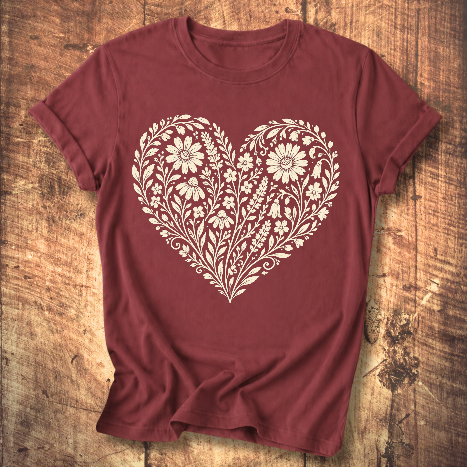 Heart Of Flowers T-shirt