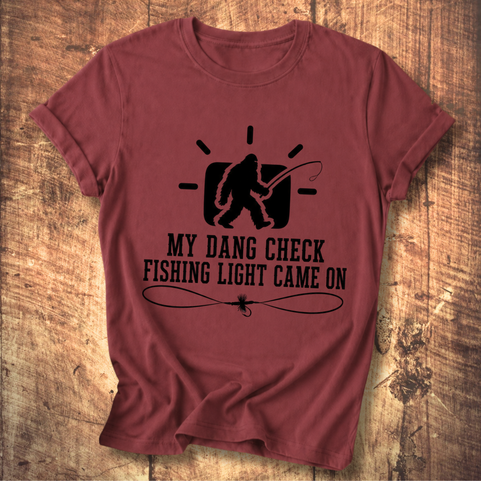 Dang Check Fishing Light T-shirt
