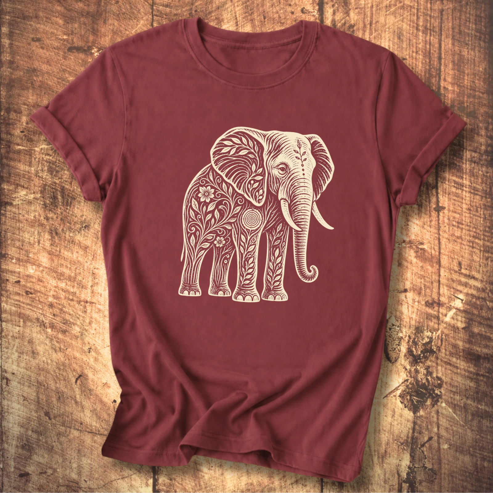 Elephant Flowers Tee