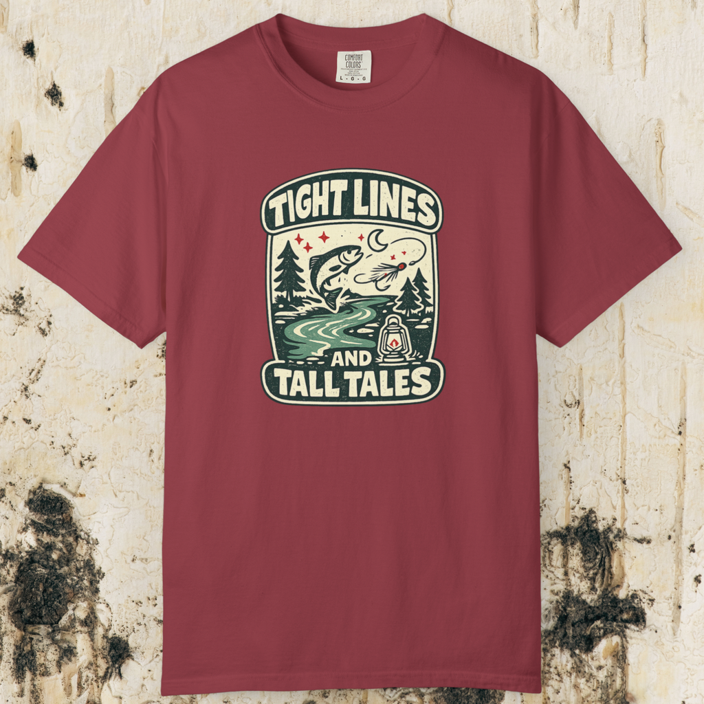 Tight Lines and Tall Tales Fishing T-Shirt