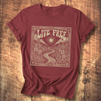 Fireweed Live Free Tee