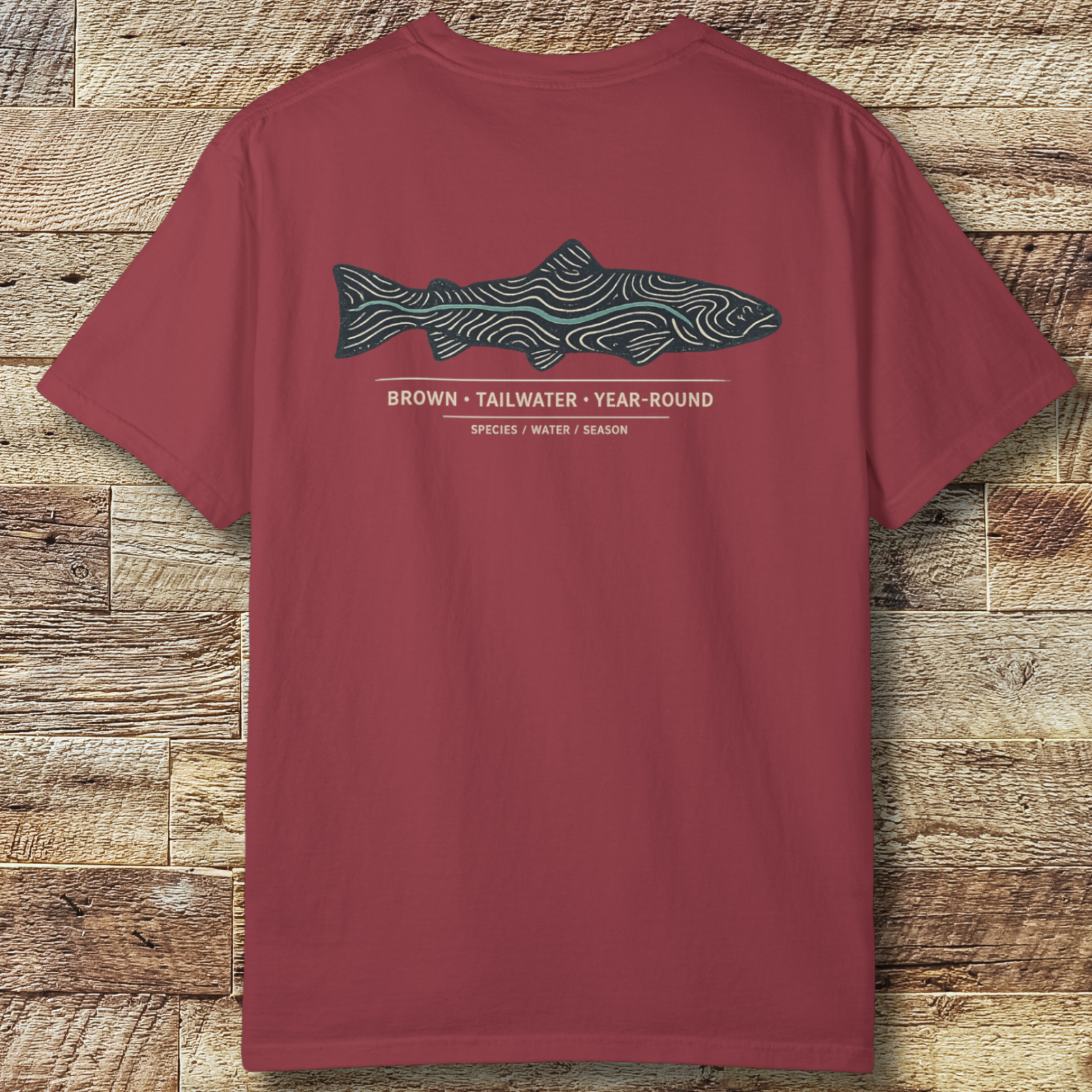 Brown Trout Topography T-Shirt