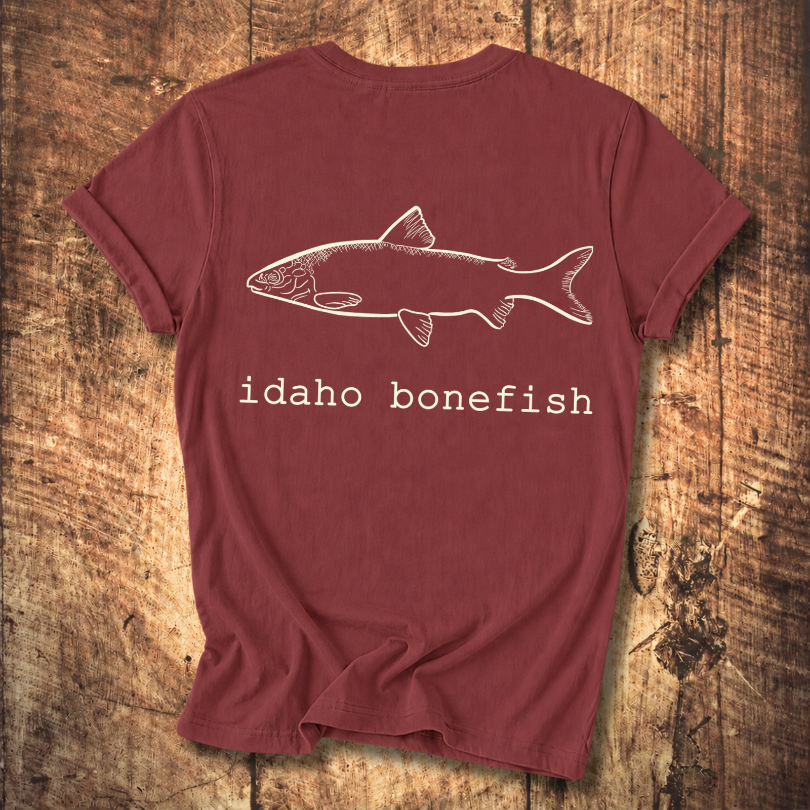 Idaho Bonefish Back Print T-Shirt