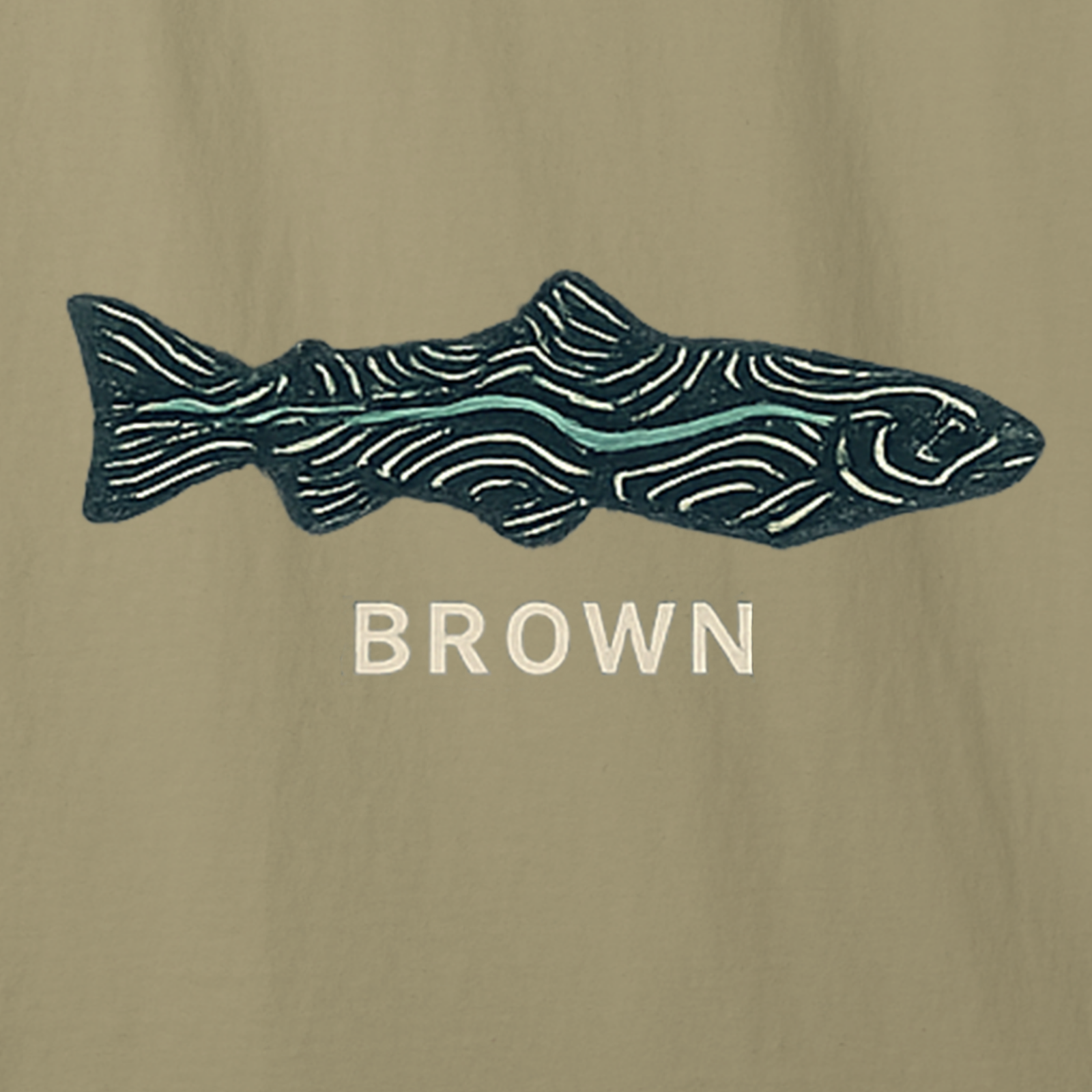 Brown Trout Topography T-Shirt