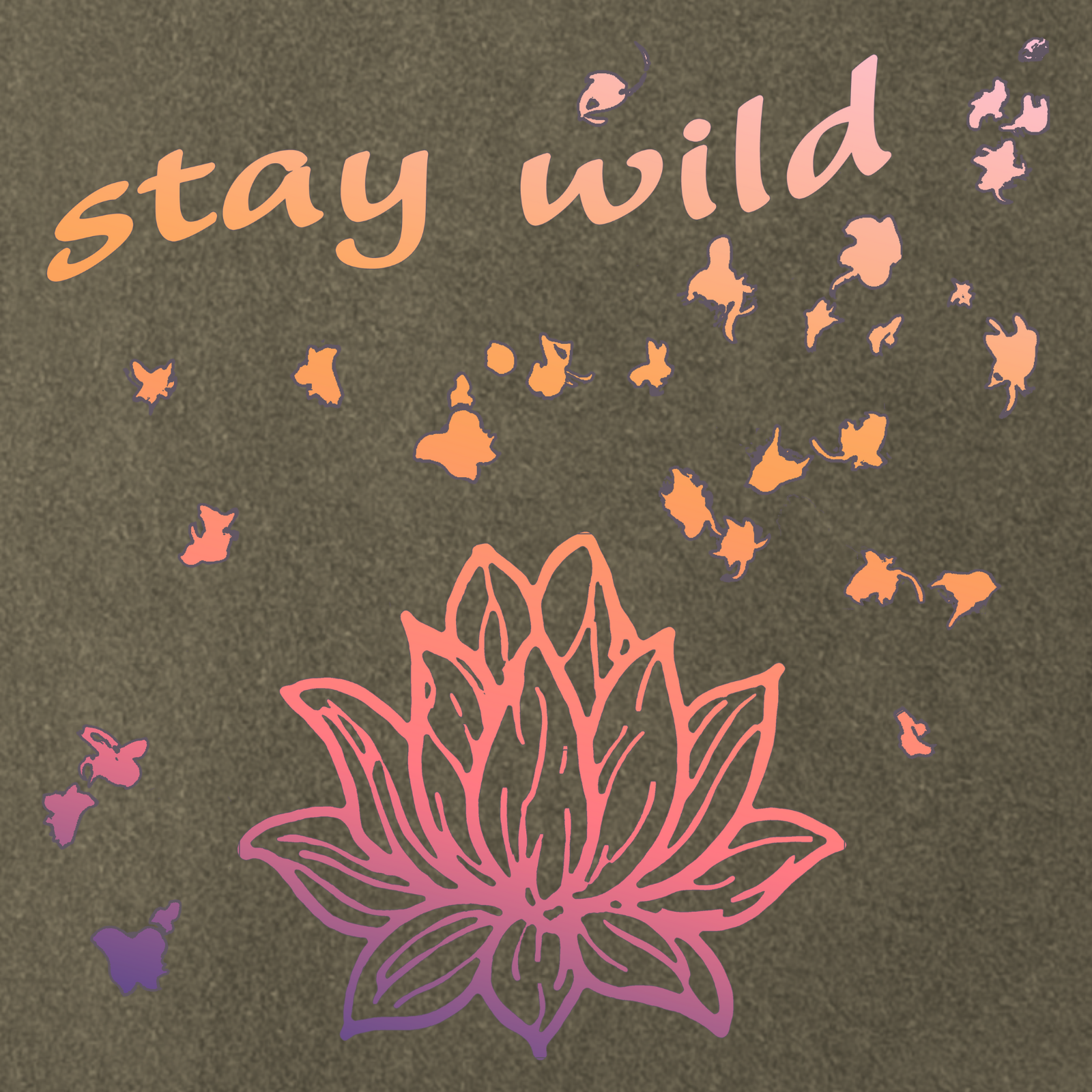 Stay Wild Lotus Tee
