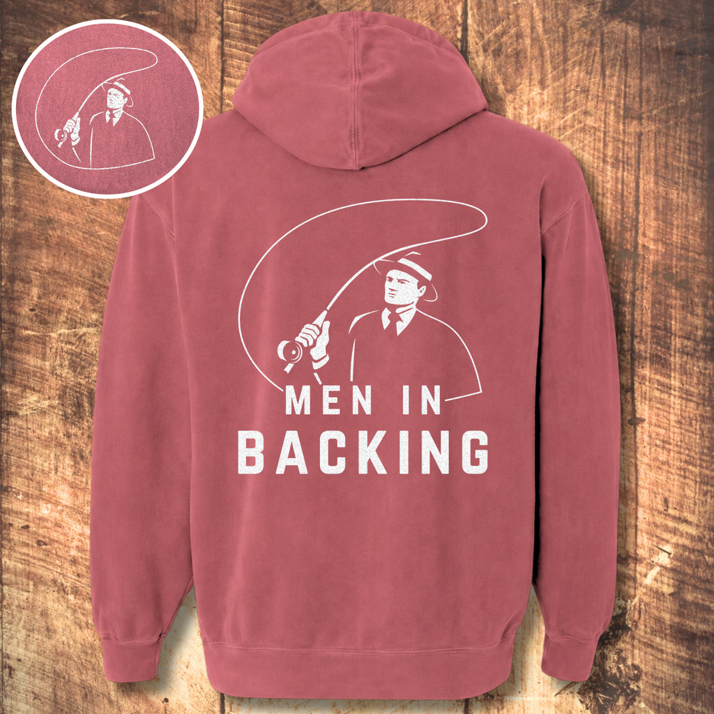 Men in Backing Hoodie (Front + Back)