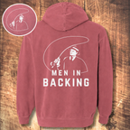Men in Backing Hoodie (Front + Back)