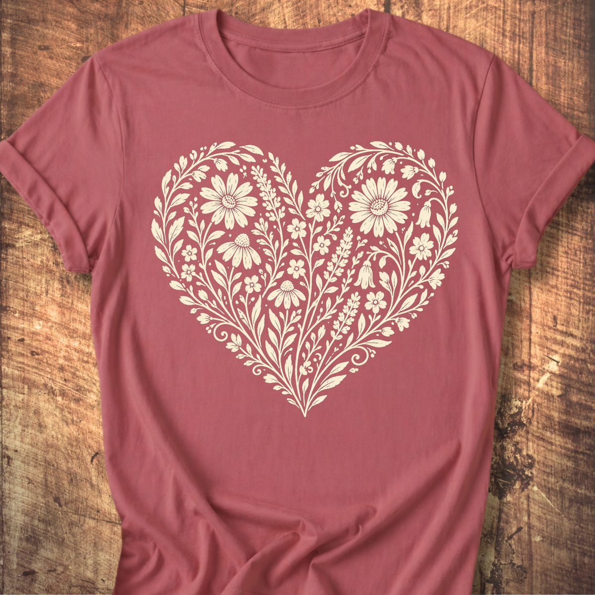 Heart Of Flowers T-shirt