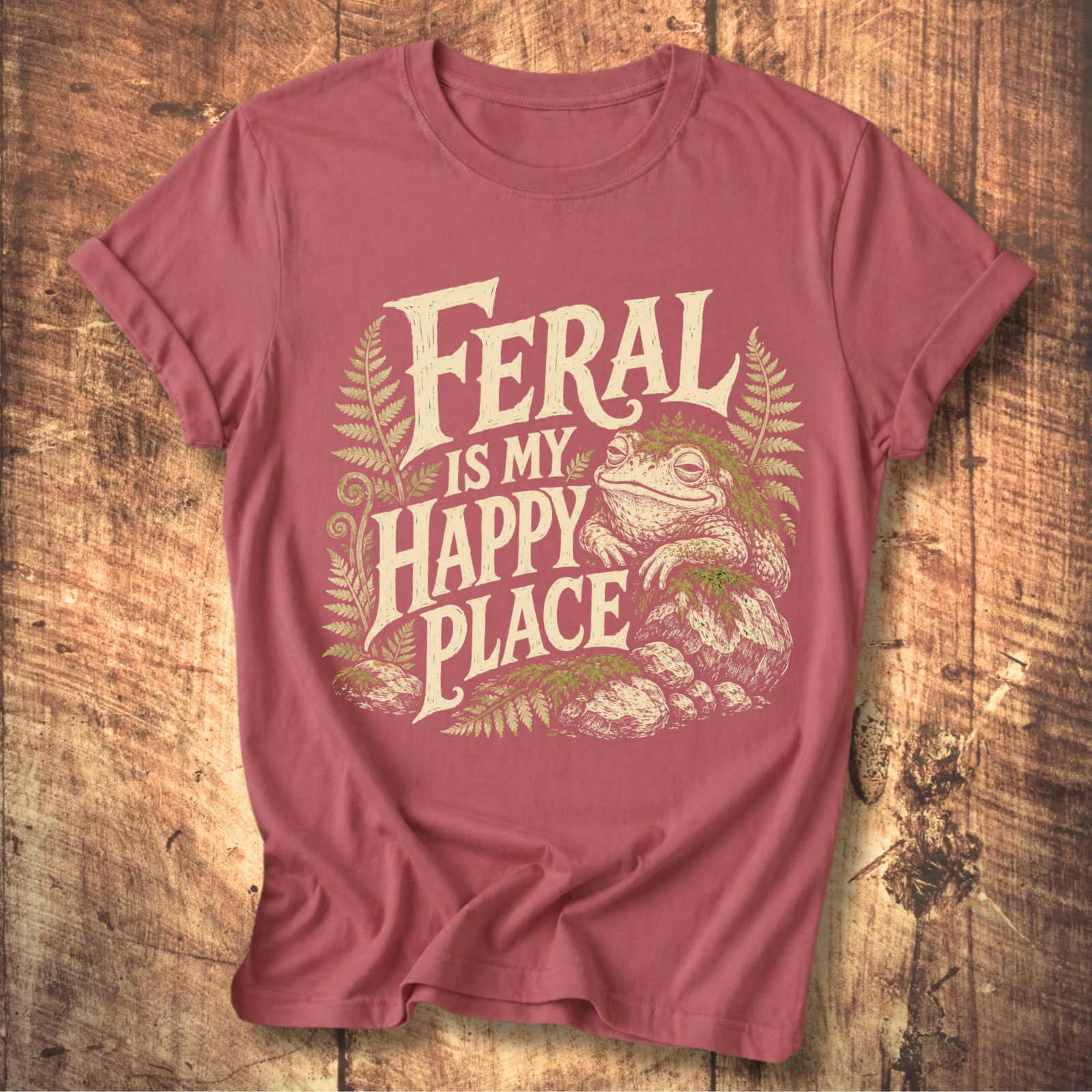 Feral Is My Happy Place T-shirt