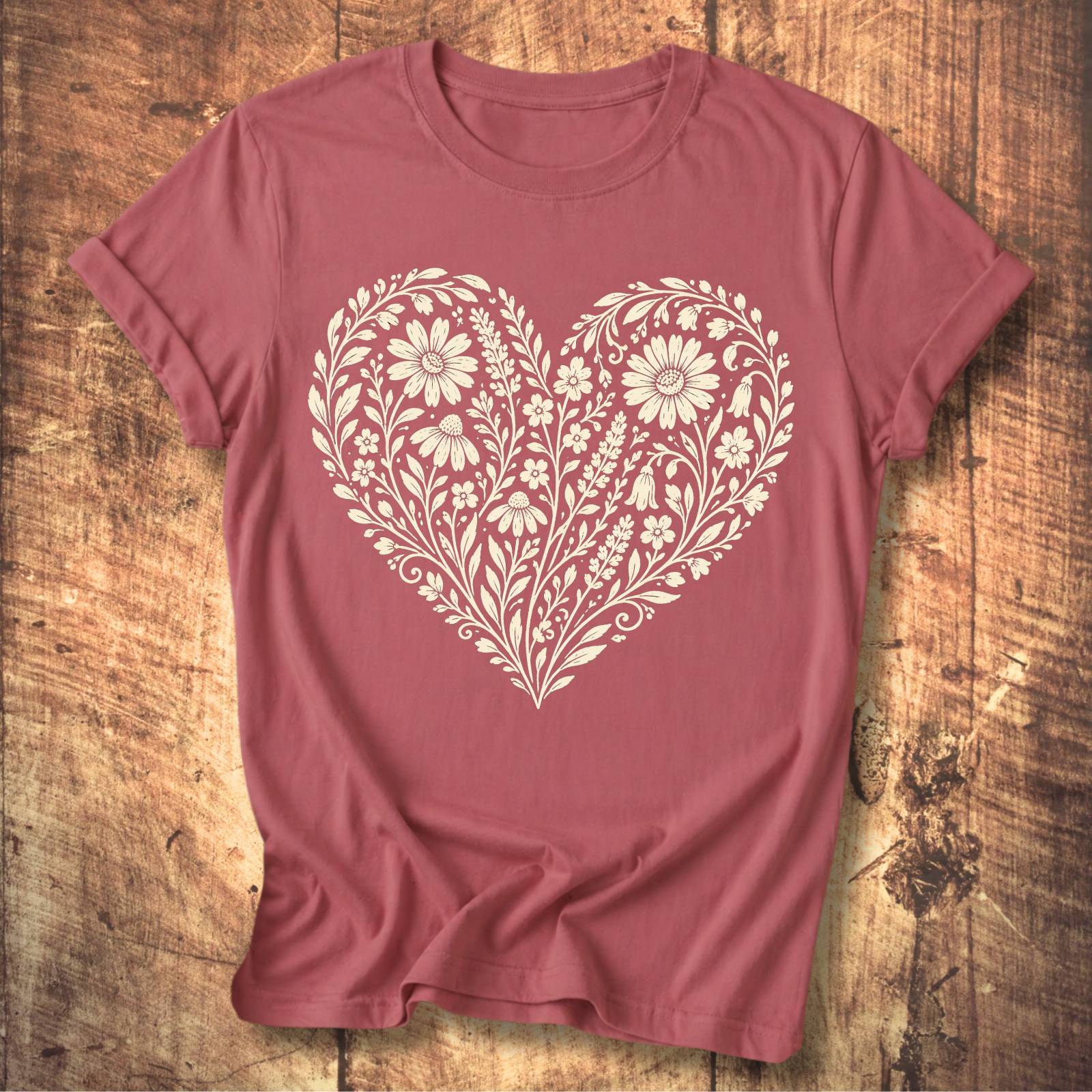 Heart Of Flowers T-shirt