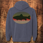 Trout Silhouette Hoodie Back Print