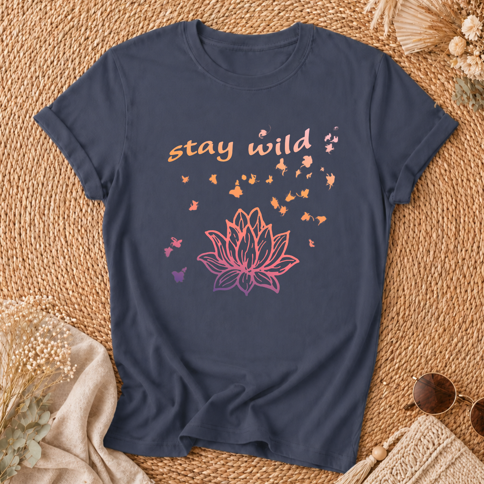Stay Wild Lotus Tee
