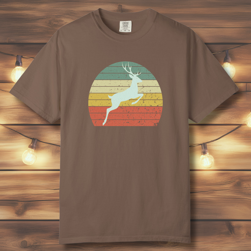 Vintage Sunset Deer T-Shirt