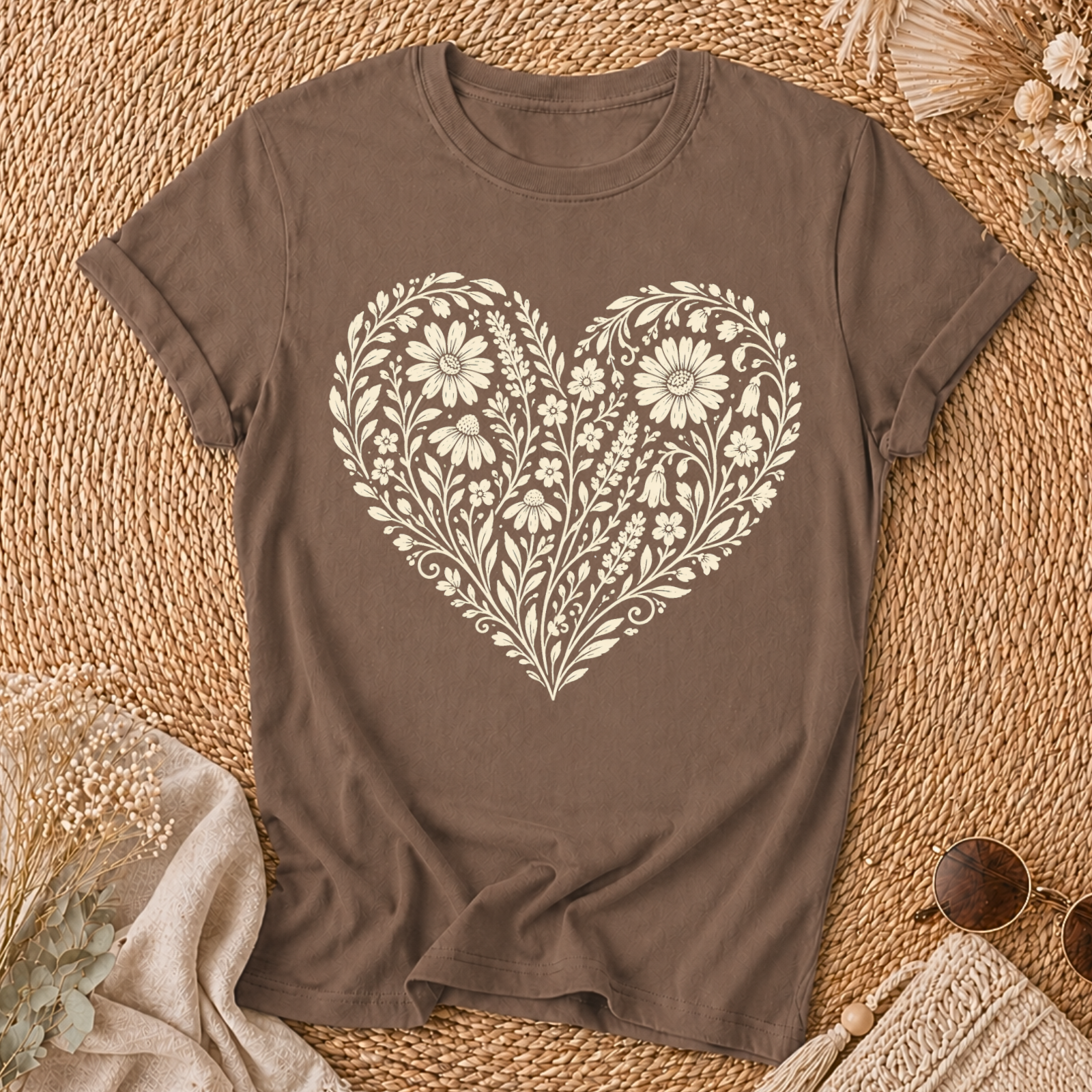 Heart Of Flowers T-shirt