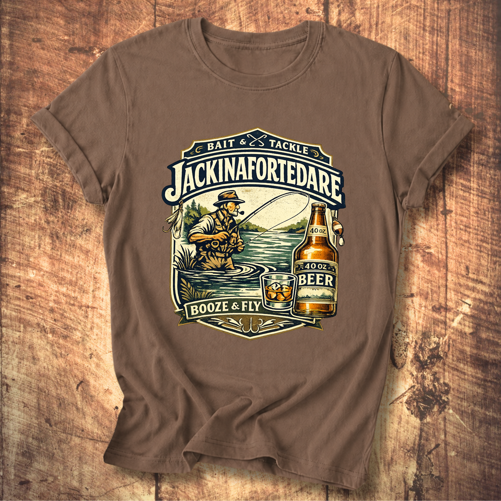 Jackinafortedare Vintage Bait & Tackle Tee