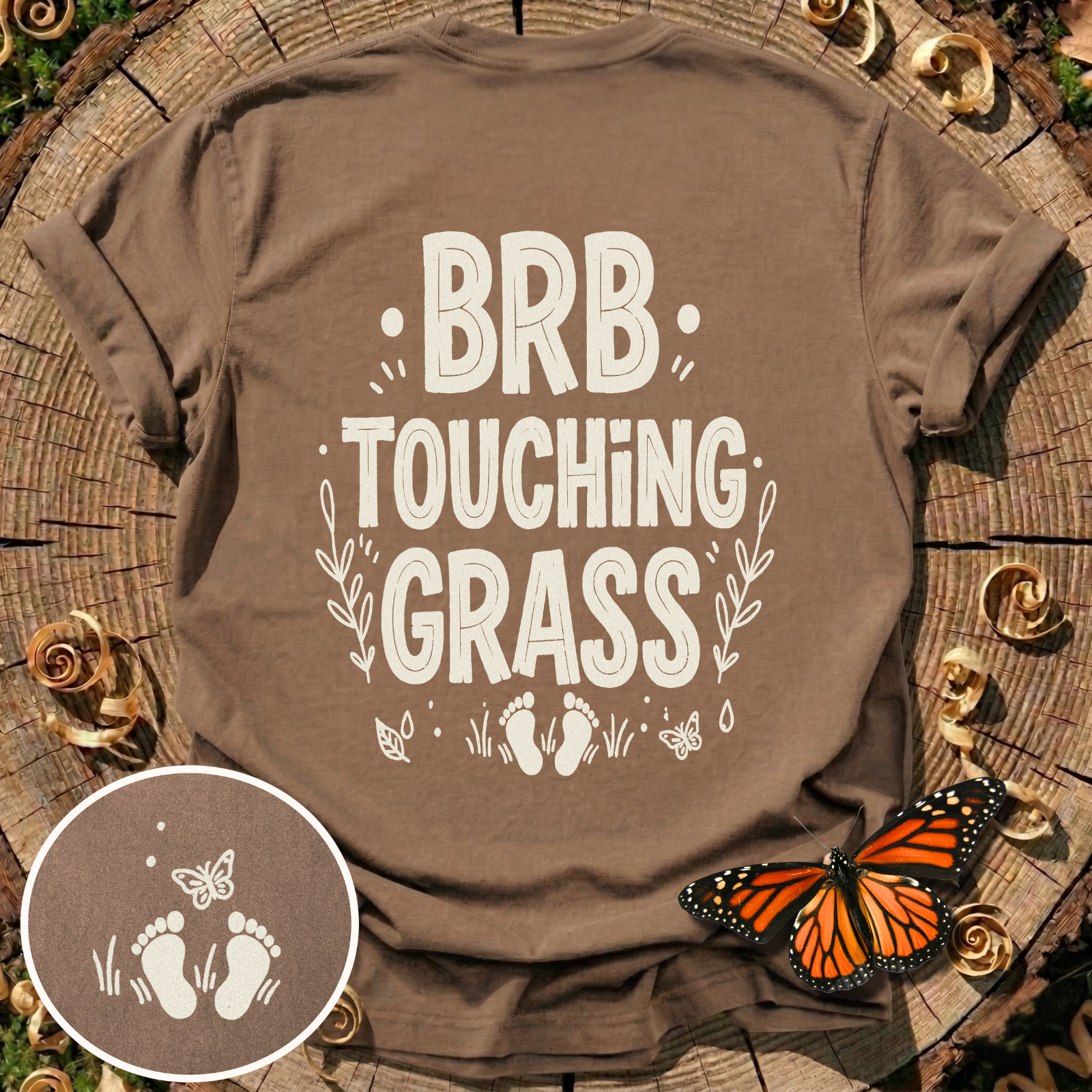 BRB Touching Grass T-Shirt