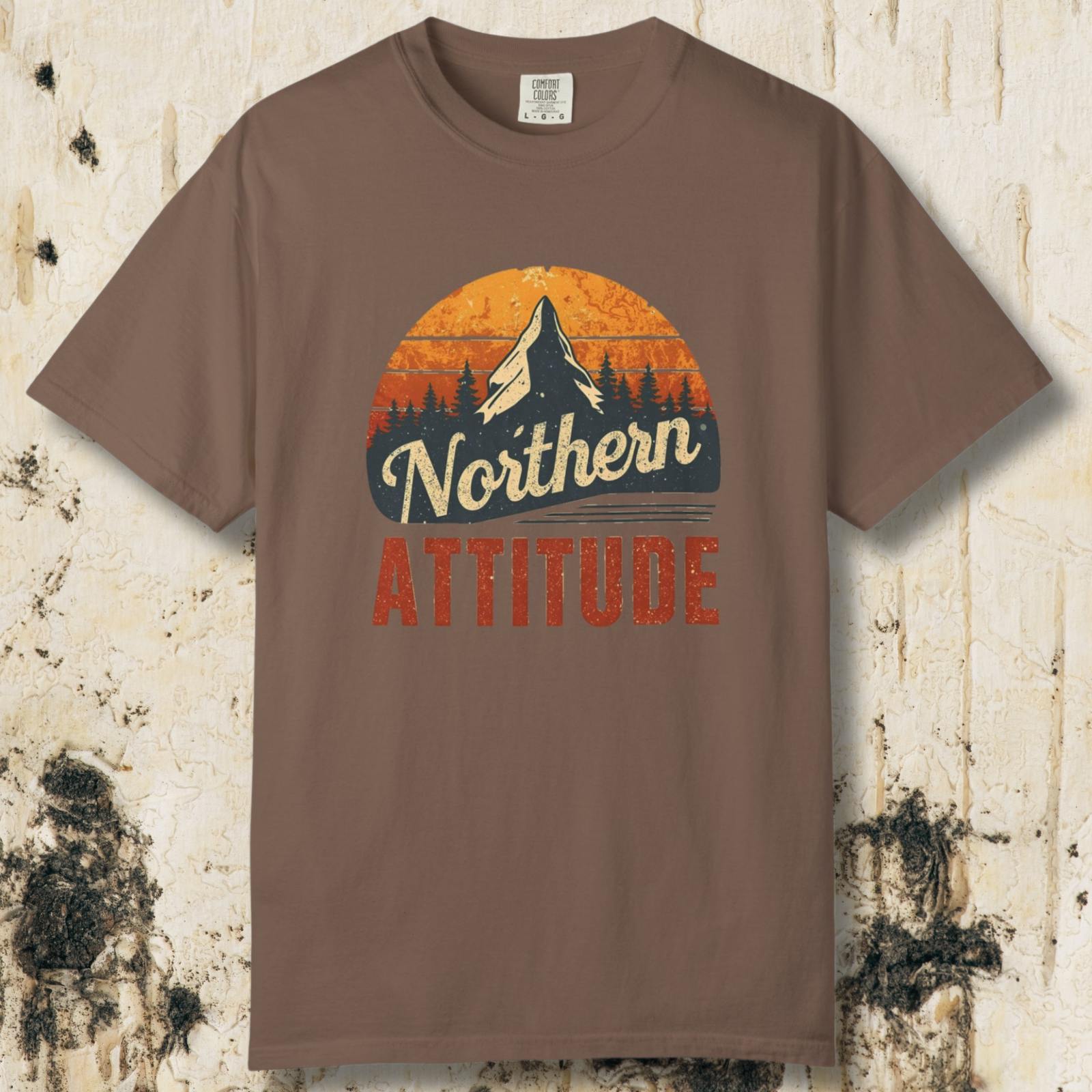 Northern Attitude Retro Mountain T-Shirt | Comfort Colors Graphic Tee
