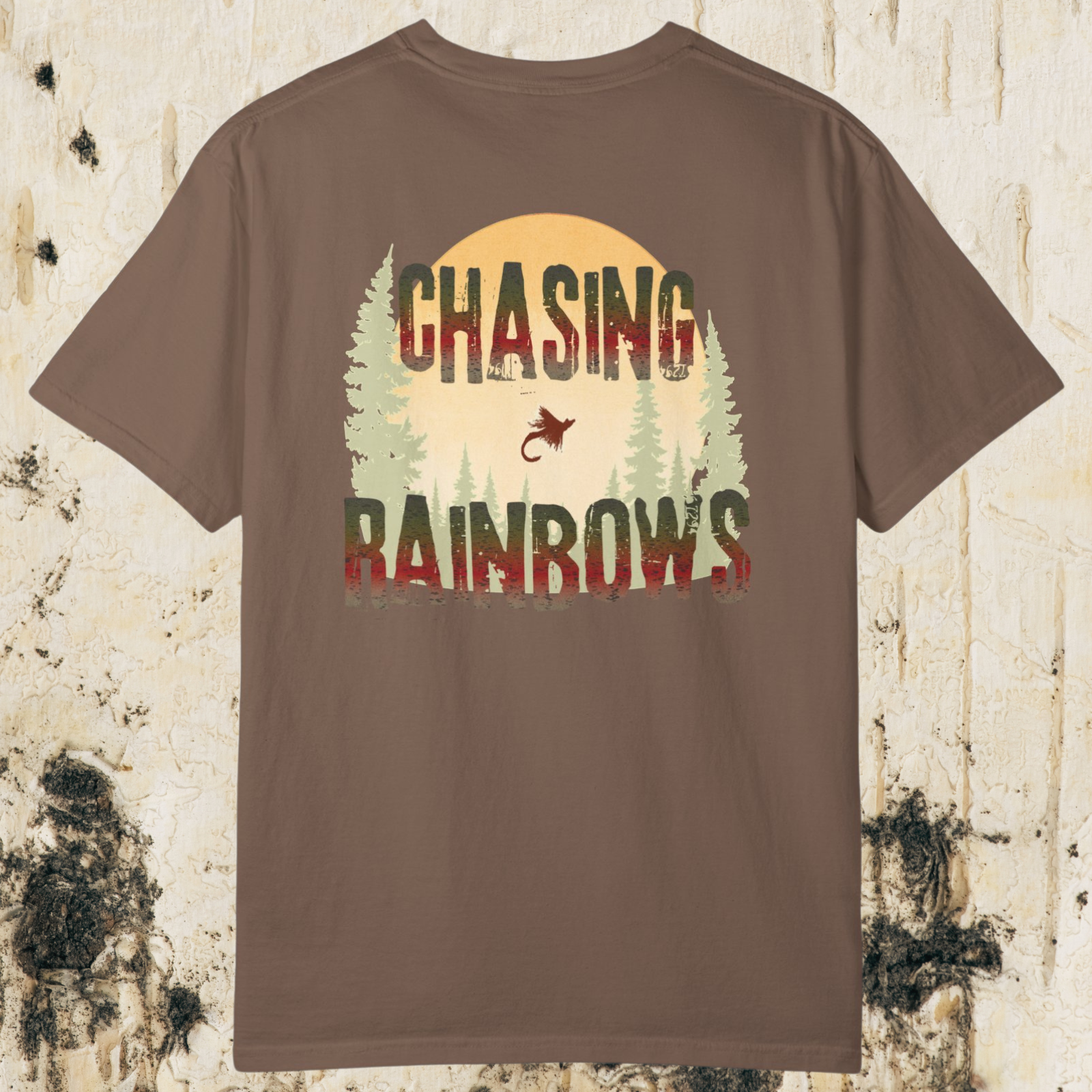 Chasing Rainbows Fly Fishing T-Shirt