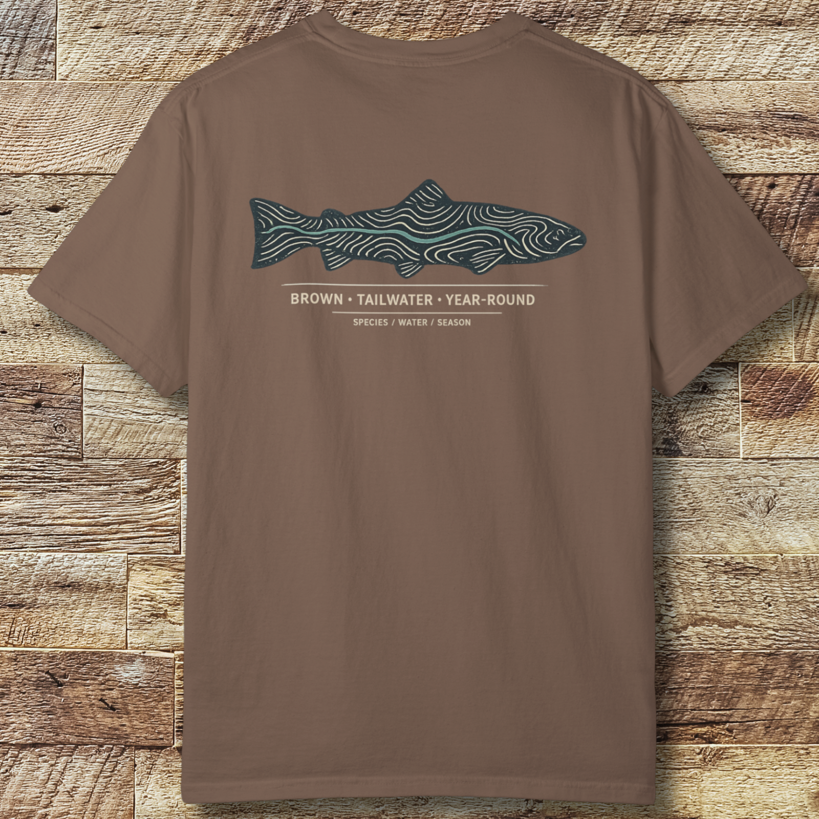 Brown Trout Topography T-Shirt