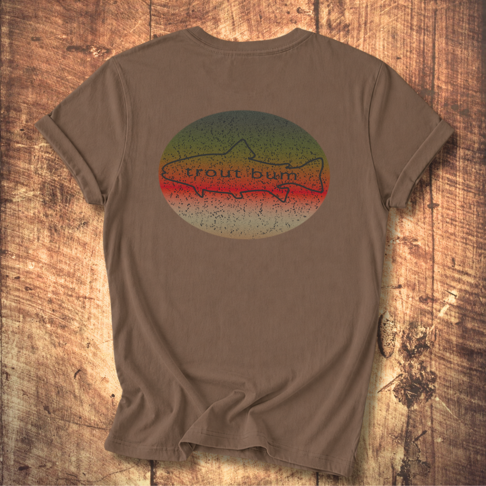 Trout Bum Back Print Tee