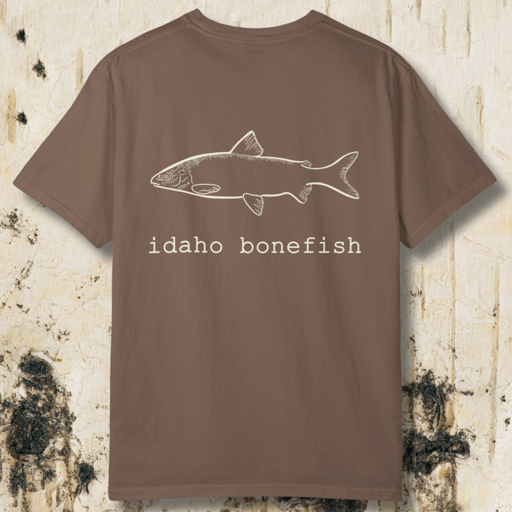 Idaho Bonefish Back Print T-Shirt — Vintage Fishing Graphic Tee