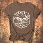 Camp TV Linocut T-shirt