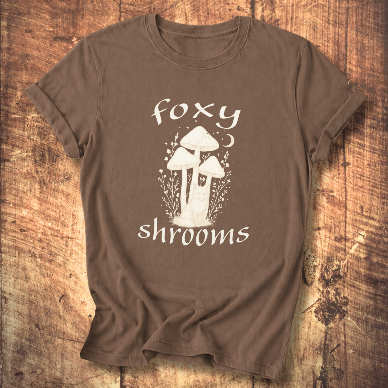 Foxy Shrooms Vintage Tattoo T-Shirt