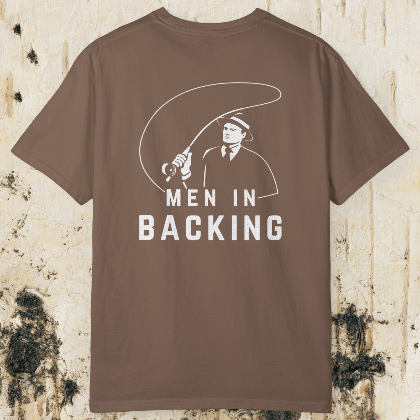 Men In Backing Fly Fishing T-shirt