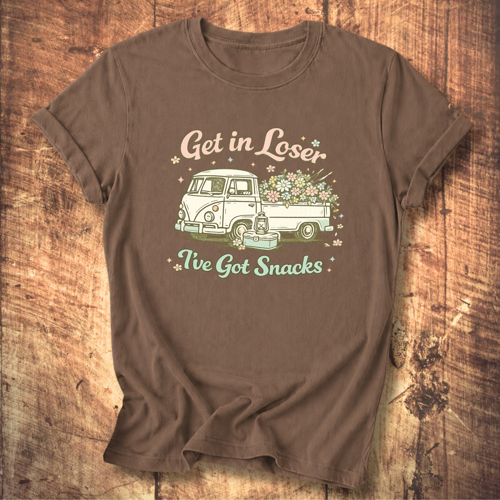 Retro Flower Truck Tee