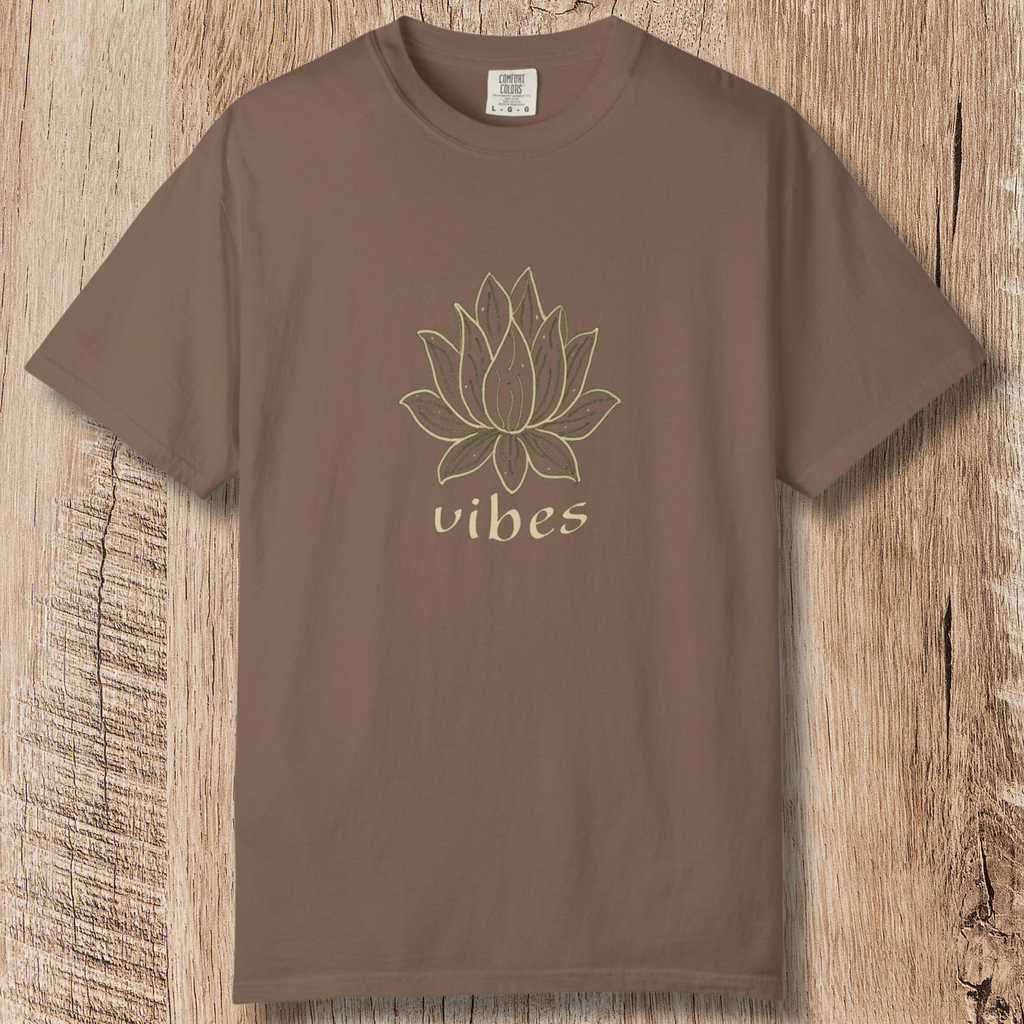 Vibe Lotus T-Shirt — Botanical Graphic Tee
