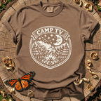 Camp TV Linocut T-shirt