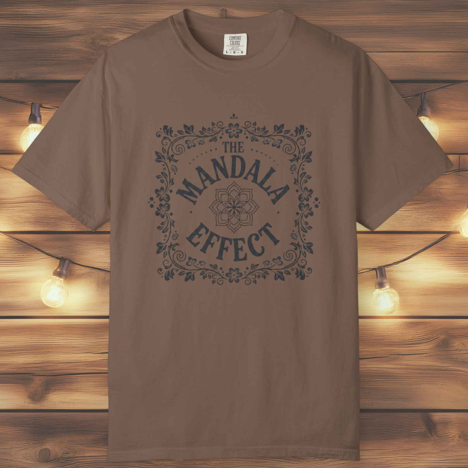 Mandala Effect Floral Retro T-Shirt